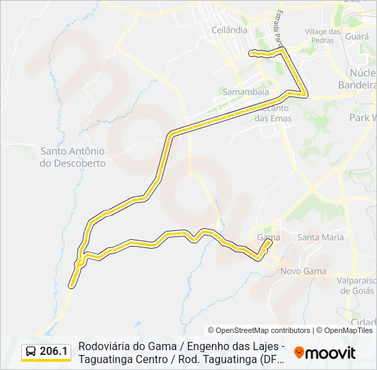 206.1 Bus Line Map