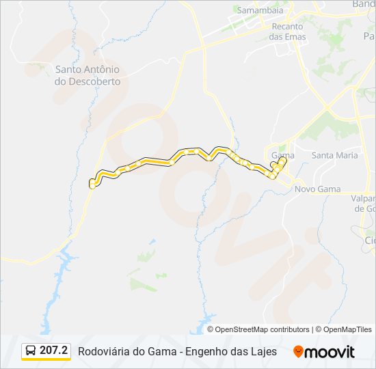 Mapa de 207.2 de autobús