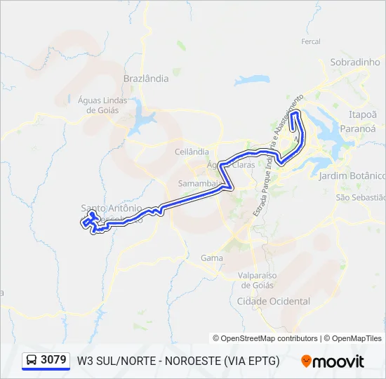 3079 Bus Line Map