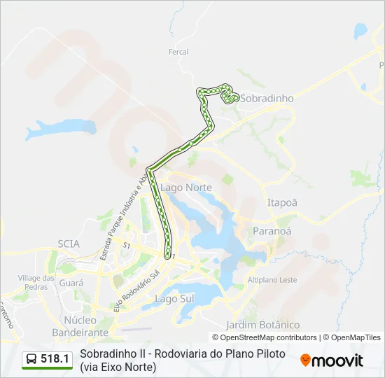 518.1 Bus Line Map
