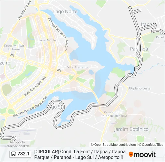 782.1 Bus Line Map