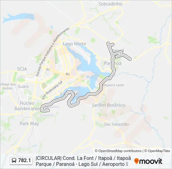 782.1 Bus Line Map