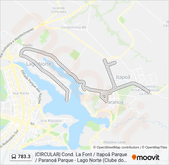 783.3 Bus Line Map