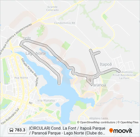 783.3 Bus Line Map