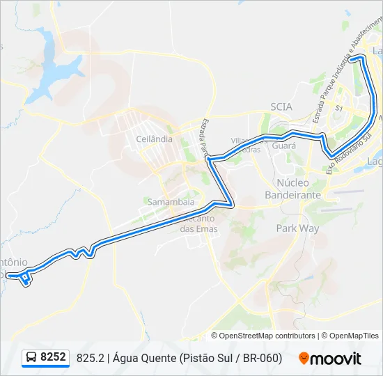 8252 Bus Line Map
