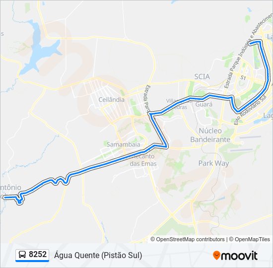 8252 bus Line Map