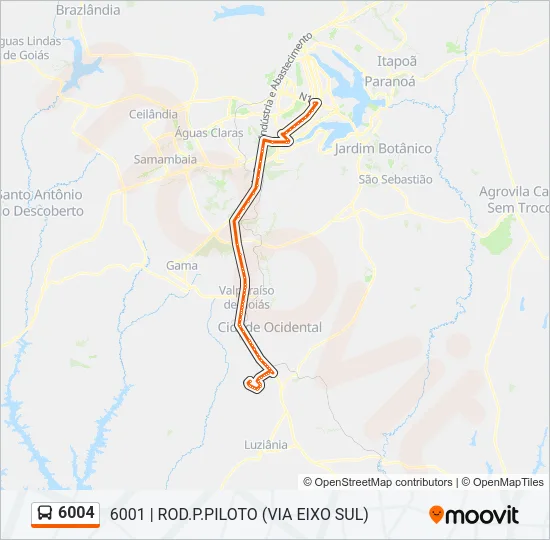 6004 Bus Line Map