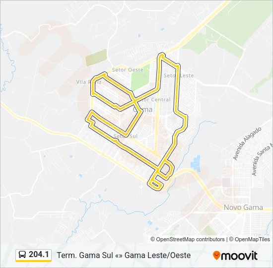 204.1 Bus Line Map