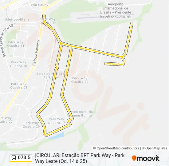 073.5 Bus Line Map