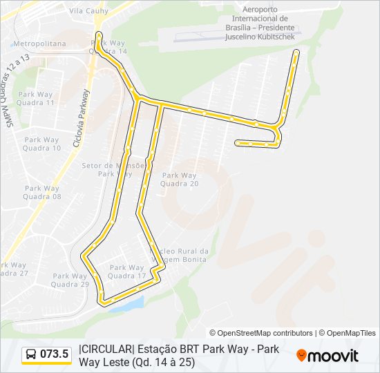 073.5 bus Line Map