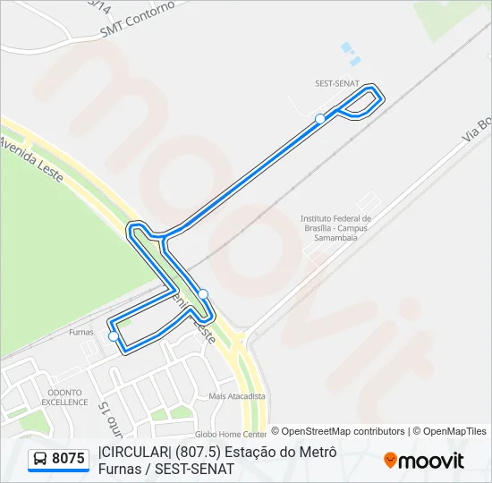 8075 Bus Line Map