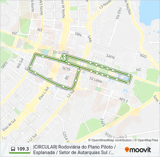 109.3 Bus Line Map