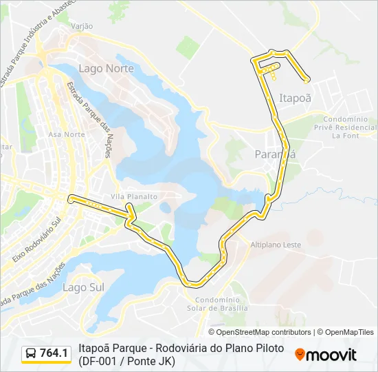 764.1 Bus Line Map