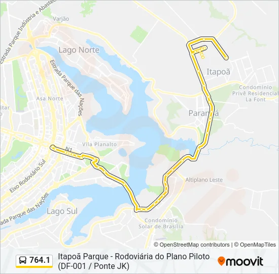 764.1 Bus Line Map