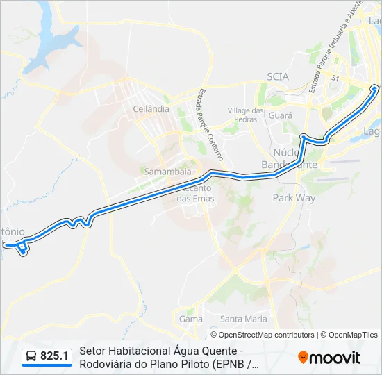 825.1 Bus Line Map