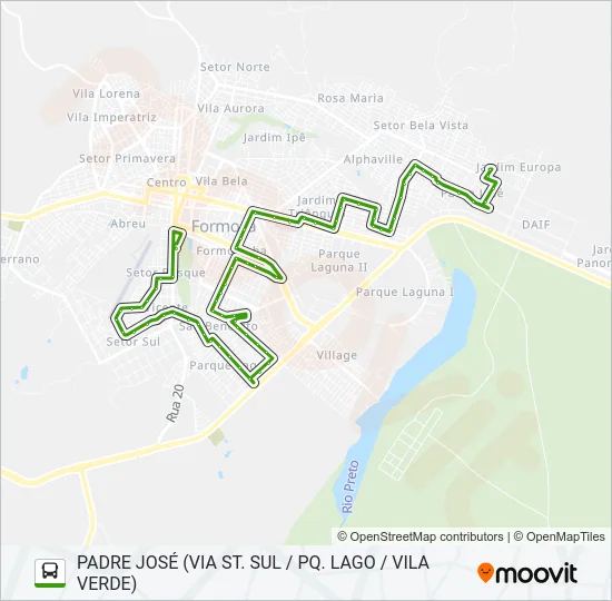 001 / 004 Bus Line Map