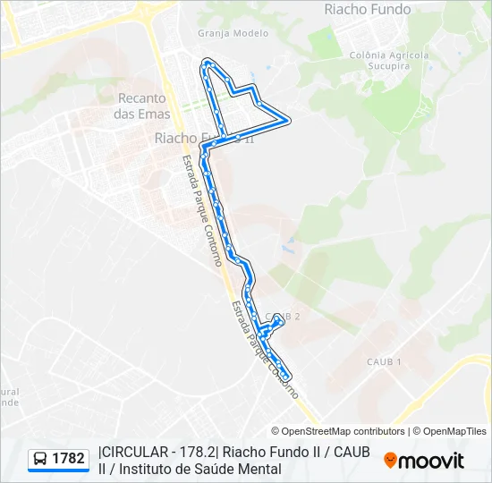 1782 Bus Line Map