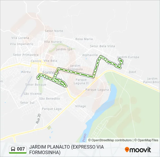 007 Bus Line Map