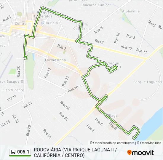 005.1 Bus Line Map