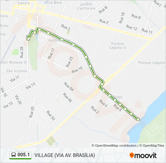 005.1 Bus Line Map
