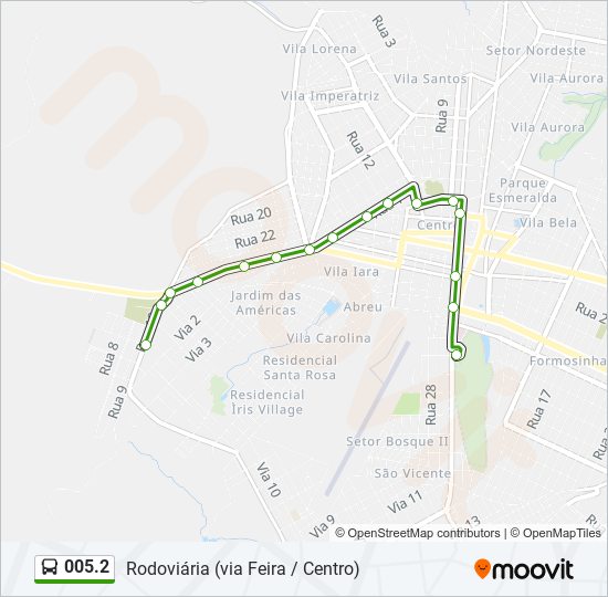 005.2 bus Line Map