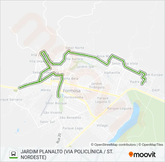002 / 003 Bus Line Map