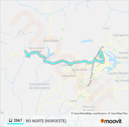 2067 Bus Line Map