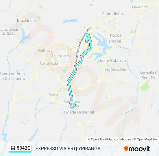 5042E Bus Line Map