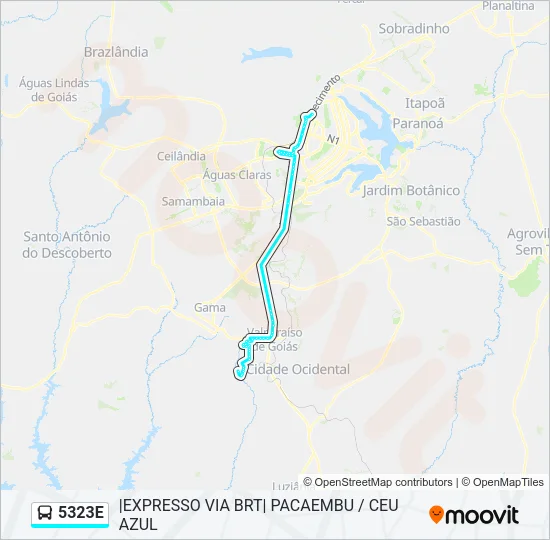 5323E Bus Line Map