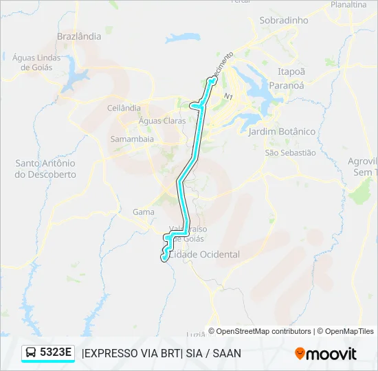 5323E Bus Line Map