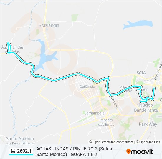 2602.1 bus Line Map