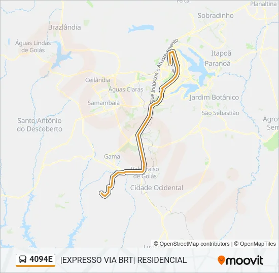 4094E Bus Line Map