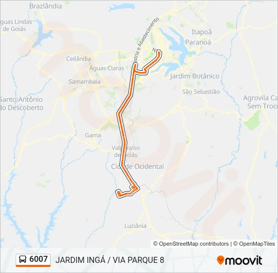 6007 Bus Line Map