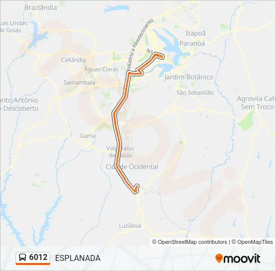6012 Bus Line Map