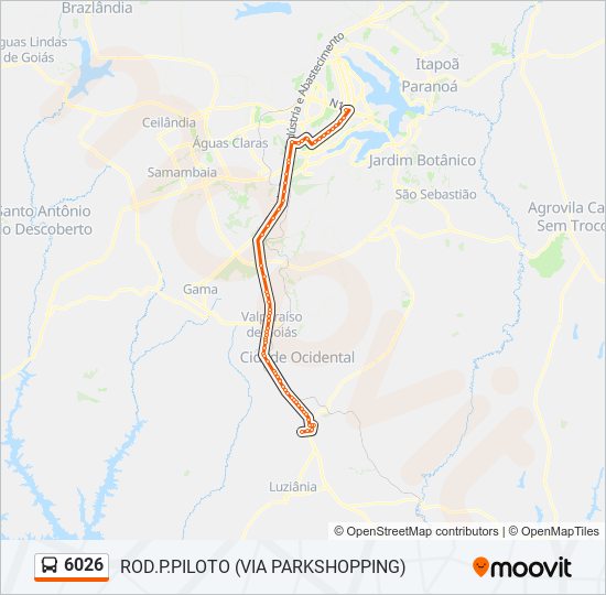 6026 bus Line Map