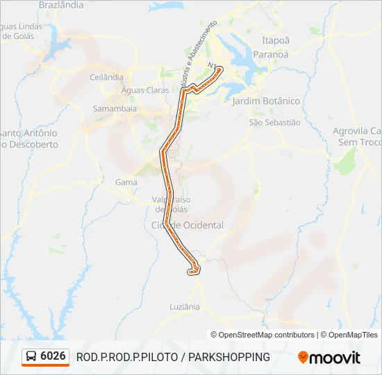 6026 Bus Line Map