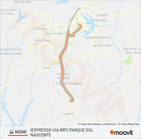 6026E Bus Line Map