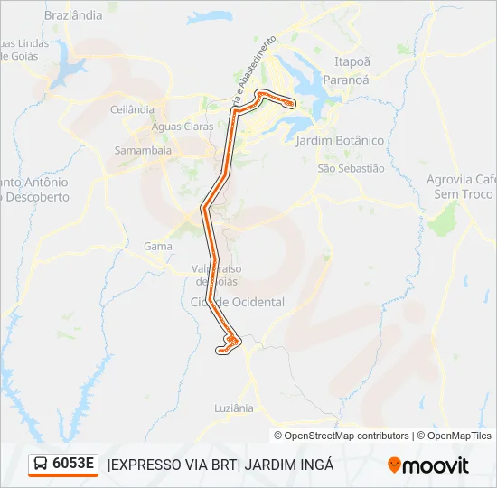 6053E Bus Line Map