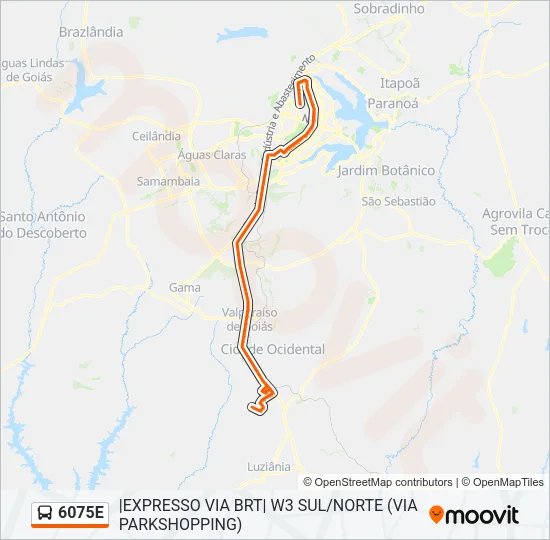 6075E Bus Line Map