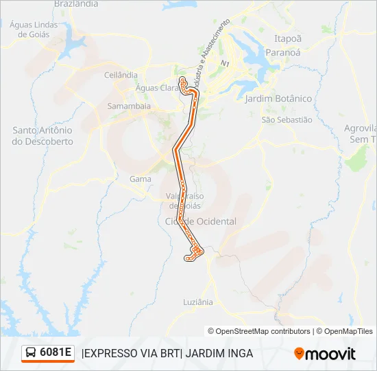 6081E Bus Line Map