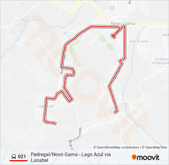 021 bus Line Map