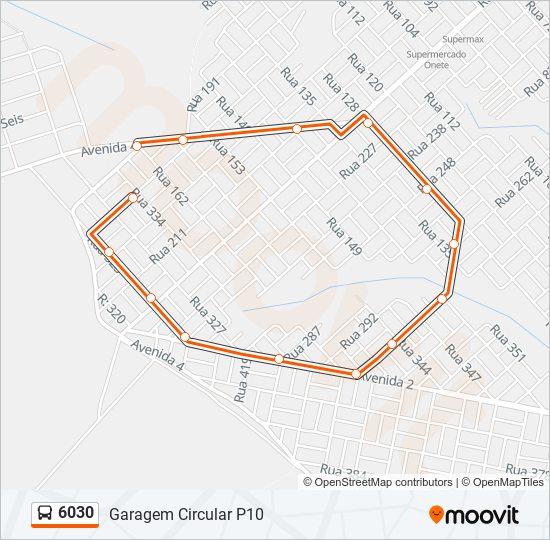 6030 bus Line Map