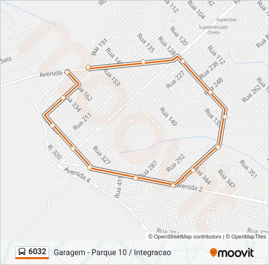6032 Bus Line Map