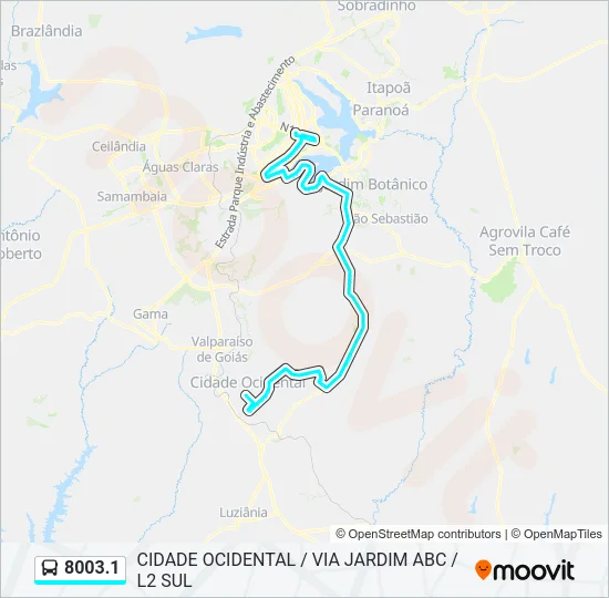 8003.1 Bus Line Map