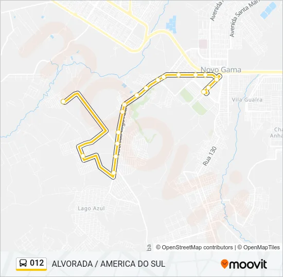 012 Bus Line Map