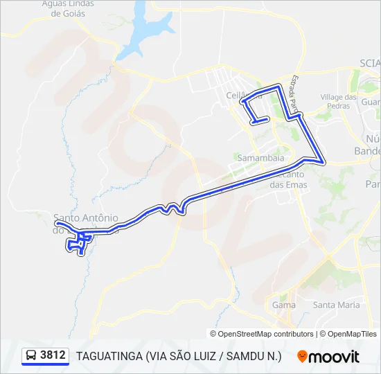 3812 Bus Line Map