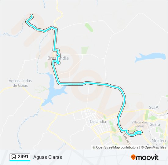 Mapa de 2891 de autobús