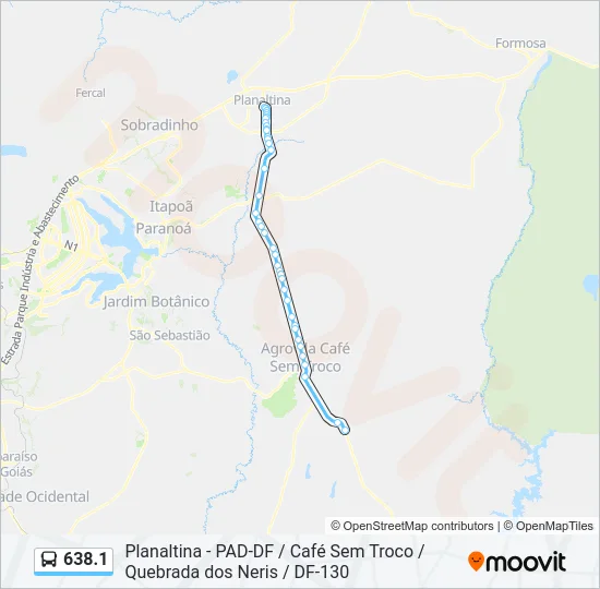 638.1 Bus Line Map
