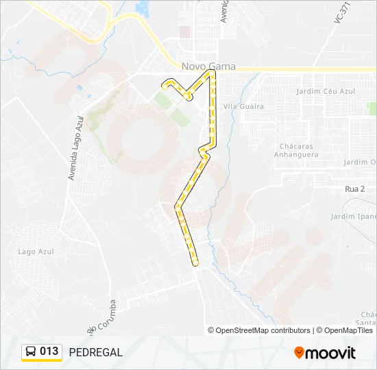 013 Bus Line Map