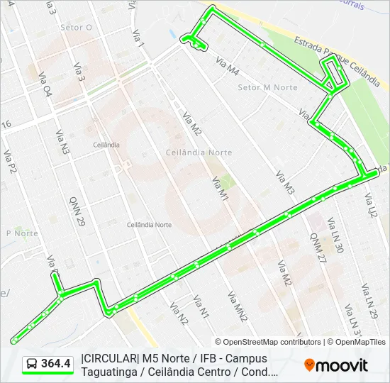 364.4 Bus Line Map